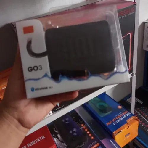 CAIXA DE SOM JBL GO3, PRETA - ENTREGA GRATIS