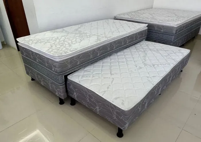 Bibox solteiro Com Auxiliar 08 cm de espuma
