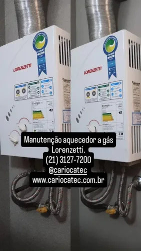 Manutenção e revisão aquecedor a gás