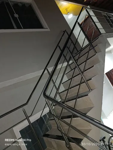 Corrimão de inox
