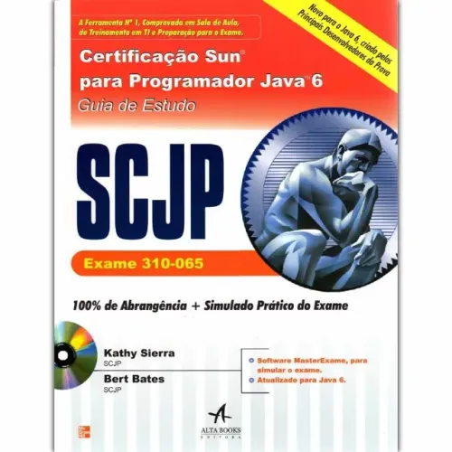Livro Raro - Certificação Sun Para Programador Java 6. Guia De Estudo (+ CD)