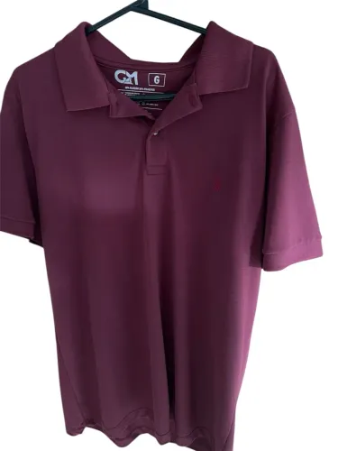 Camisa gola polo vinho 
