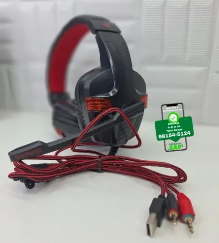 Fone Gamer Headset Cancelamento de Ruidos Inova-Entregas 9h as 22h