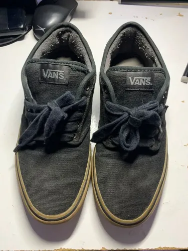 tenis vans atwood canvas preto/marrom
