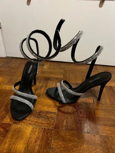 Sandália arezzo de brilhos 37