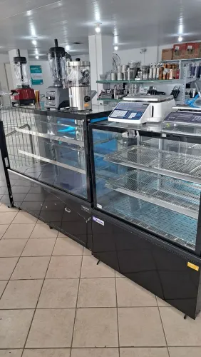 Ac vitrines refrigeradas quente neutras
