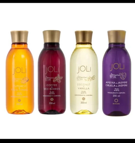 Óleos corporais JOLI - fragrâncias deliciosas!