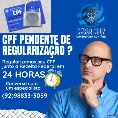 Regularização de CPF, Contabilidade, Serviços de assessoria contábil, Mei, Cnpj, Cpf