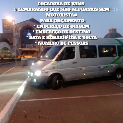 Aluguel de vans fretado viagem