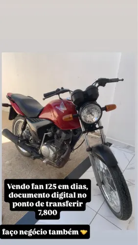 Vendo Cg Fan 125 em dias