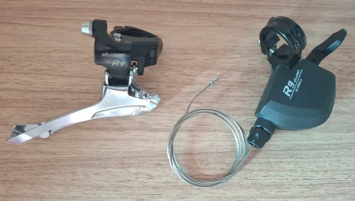 Câmbio e Trocador Dianteiro 9v- Microshift 