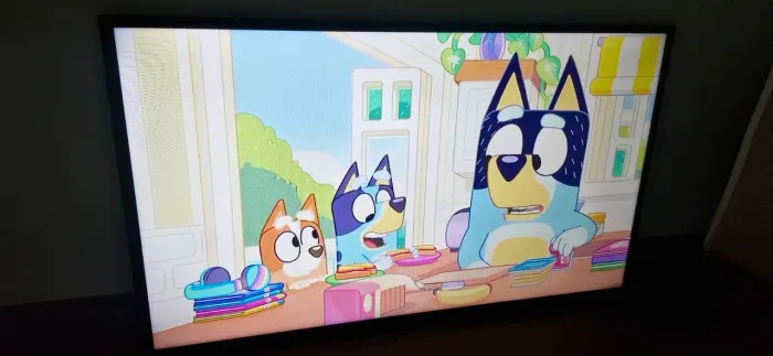 TV smart 49 polegadas com detalhe