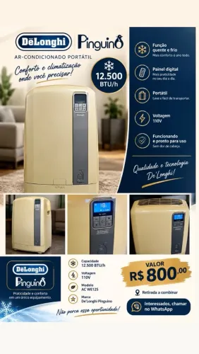 AR CONDICIONADO PORTÁTIL 110 V