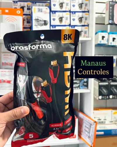 Cabo Hdmi 2.1 5 Metros Resolução Ultra HD 8K - Promoção