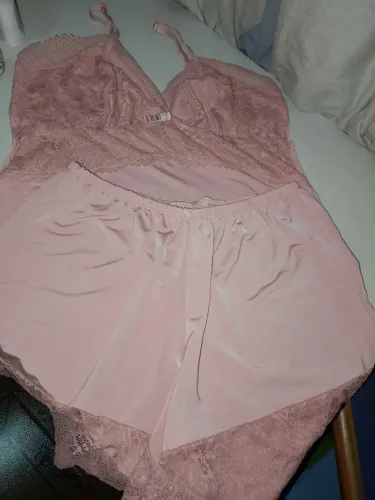 Conjunto baby Doll Rosa G