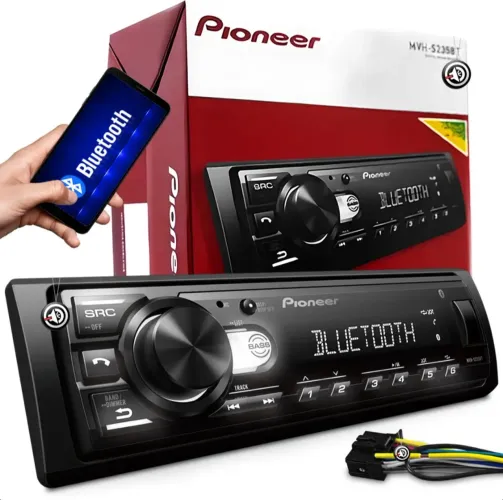 Som Pioneer MVH-235BT Bluetooth USB  Novo Barato