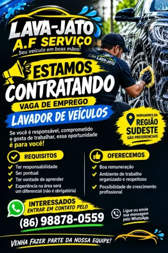 Trabalhar com lavagem de veículos