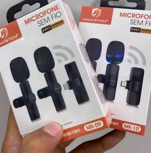 Microfone Lapela Duplo iPhone Android