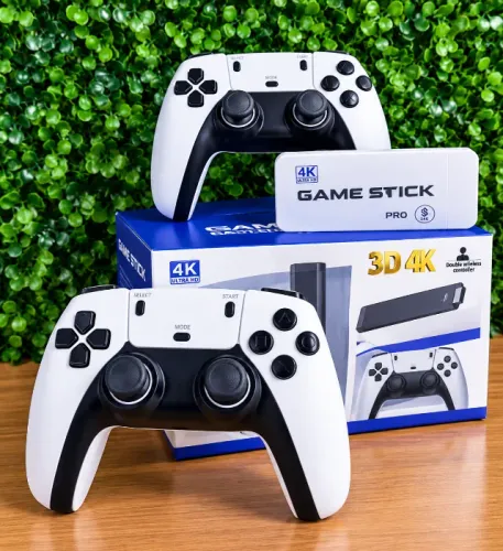 Vídeo Game Stick Portátil M15 PRO 4k HDMI + 20.000 jogos, Plug play e 2 controles sem fio