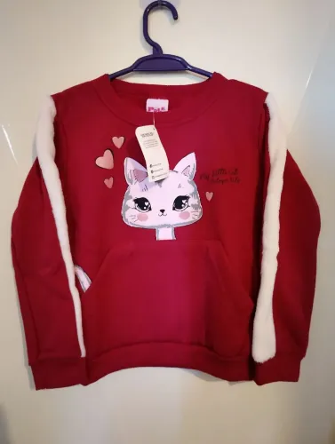 Conjunto de Moletom Infantil Menina Tamanho 4