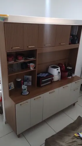 Armário de cozinha grande 9 portas 1 gaveta 3 repartições