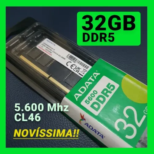 Memória DDR5 32 GB - 5.600 Mhz | para notebook