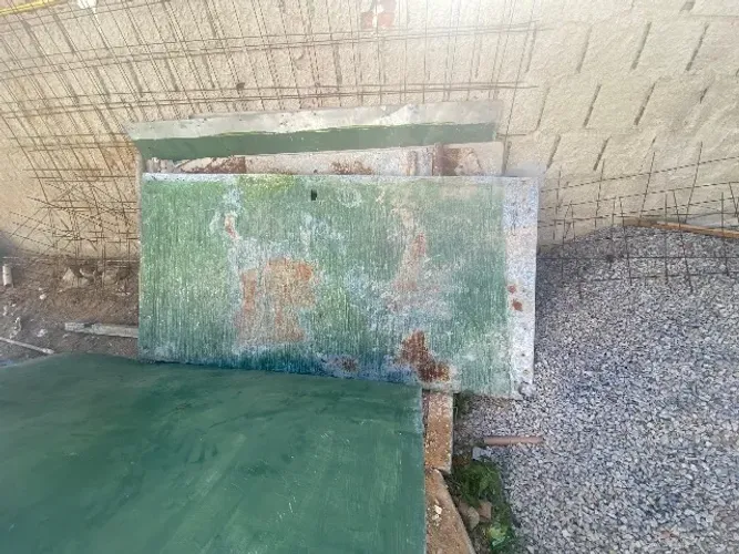 Chapa de aço galvanizada 2x1,20mts