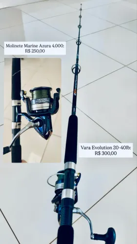 Vara de pesca Evolution 20-401b + Molinete Marine Azura 4.000: