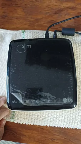 Gravador e Leitor de DVD/CD Externo Portátil LG Slim