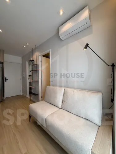 Apartamento studio para alugar em Moema São Paulo-SP, Jardim das Acácias: 1 quarto, 1 sala