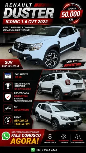 Renault Duster Iconic 1.6 16V Flex AUT 2022