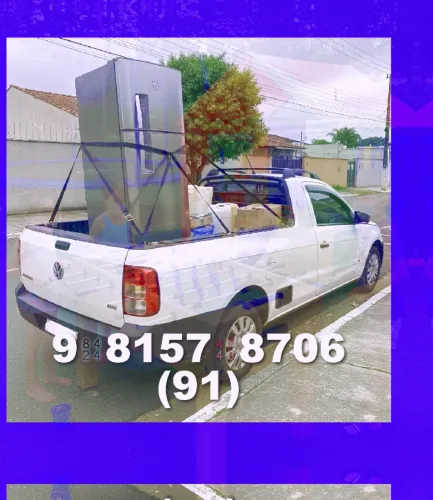 frete para Belém, São Brás e Marambaia! Transporte confiável e rápido!
