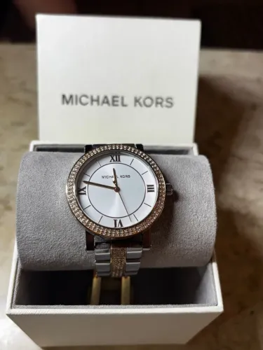 relógio michael kors feminino norie bicolor