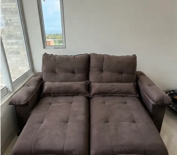 Sofá Retrátil e Reclinável 2 Lugares Super Confortável