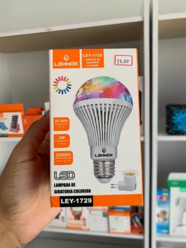 Lâmpada Giratória RGB