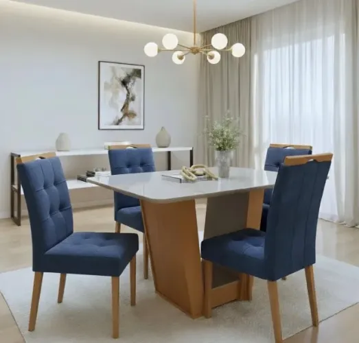 Conjunto de Jantar Ravello Max Compact 4 Lugares