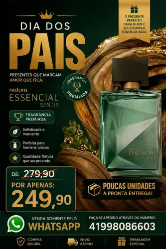 Vendo perfume Natura Sentir Masculino