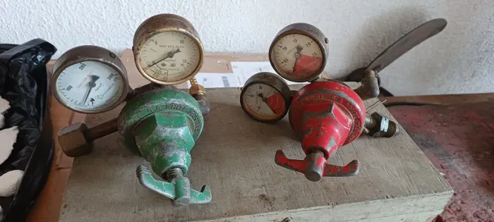 Conjunto de Registro regulador de oxigênio e acetileno