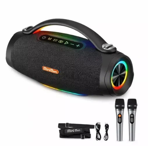 Caixa de Som Bluetooth Portátil Minimen MM-YX762 200W
