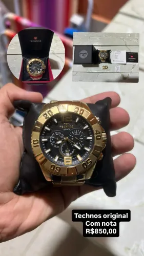 Relógio Technos Original Dourado
