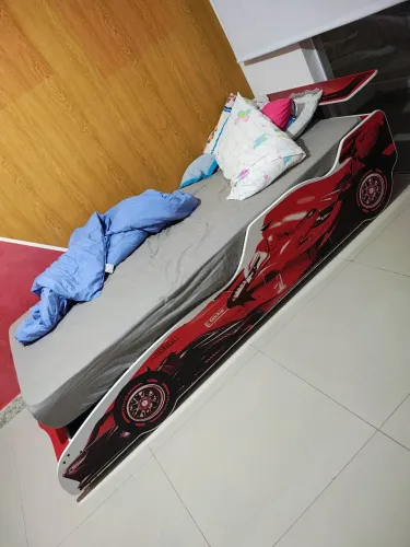 Cama Infantil Carro F1 090 Vermelho - Gelius