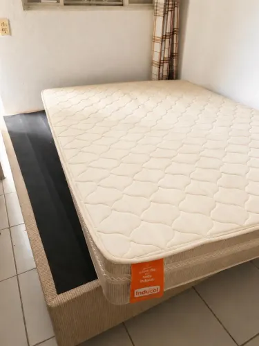 CAMA BOX E COLCHÃO 