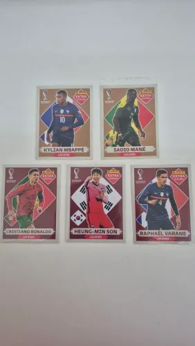 Figurinhas Legends Stickers Especiais Copa 2022 - Bronze e Bordô