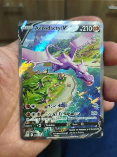 Aerodactyl V Alt Art 180/196 Origem Perdida - Pokémon TCG Original