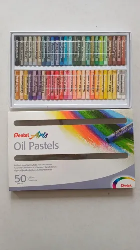 Lapis-pastel - Oil Pastel 50 cores - Pentels Arts