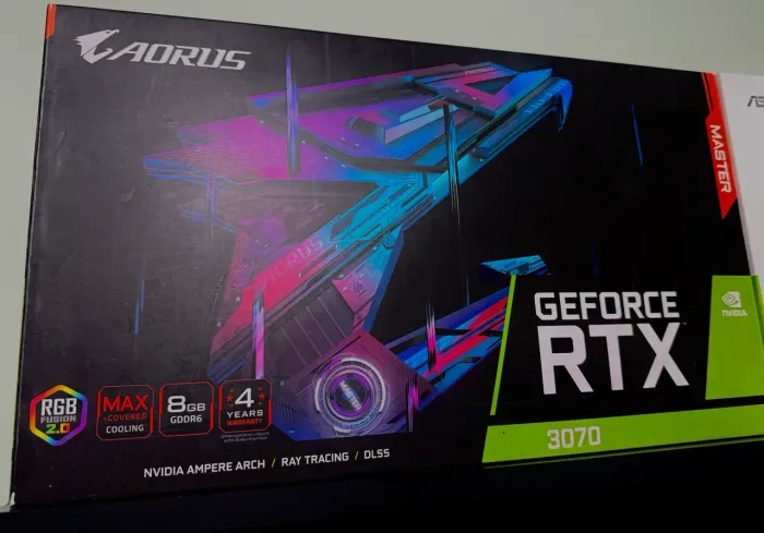 Placa de vídeo RTX 3070 Aorus Elite, melhor modelo do mercado.