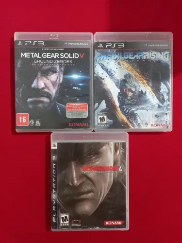 Metal Gear V/ Metal Gear Rising / Metal Gear Solid 4 - 90,00 os três juntos !!!