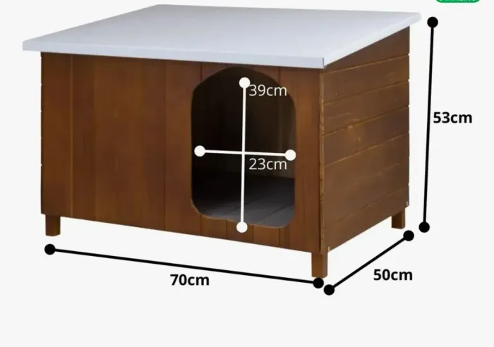 Casa de madeira para cachorro 