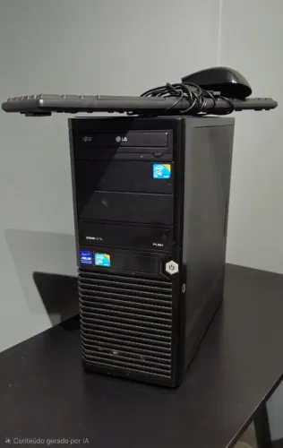 Computador de mesa desktop P5G41T-MX LX Core 2 Duo E7500 4GB Nvidia GT 730 teclado e mouse