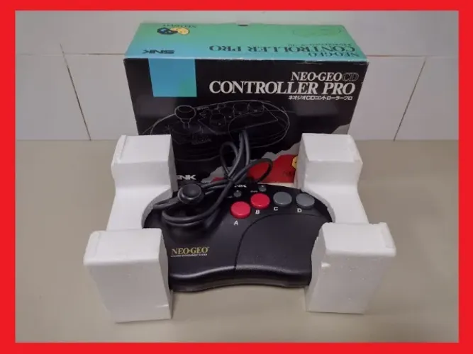 Controle arcade Neo Geo na caixa